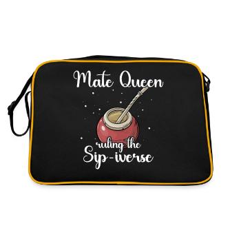 Yerba mate tea drinker - Retro Bag - black/gold - Back