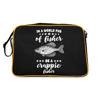 Sunfish Fishing Crappie Fishing - Retro Bag - black/gold - Back