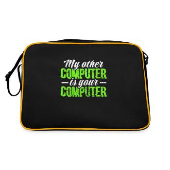 Hacker - Retro Bag - black/gold - Back