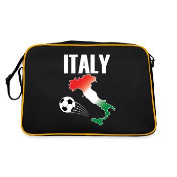 Italie Flag Italian Fan - Sac Retro - noir/or - Dos