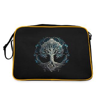 Arbre de vie Yggdrasil Viking Midgard Thor - Sac Retro - noir/or - Dos