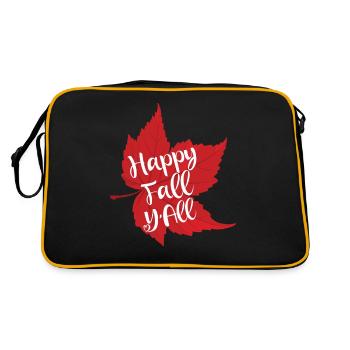 Joyeux automne - Sac Retro - noir/or - Dos