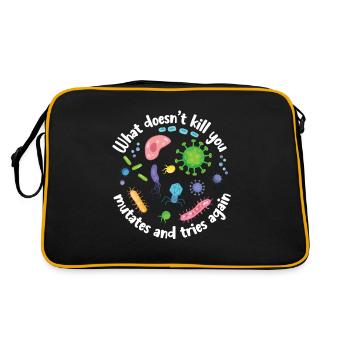 Ce qui ne vous tue pas mute et essaie à nouveau - Sac Retro - noir/or - Dos