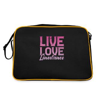 Linedance - Retro Tasche - Schwarz/Gold - Hinten