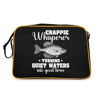 Crappie Fishing - Retro Bag - black/gold - Back
