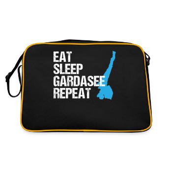 Eat, Sleep, Lake Garda – The Life Cycle - Retro Bag - black/gold - Back