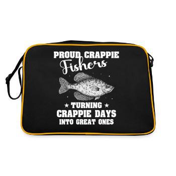 Sunfish Crappie Fish - Retro Bag - black/gold - Back