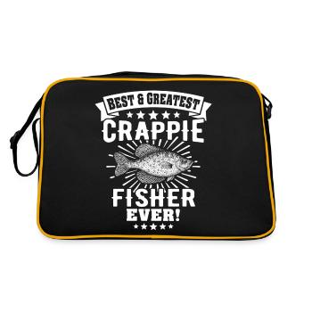 Sunfish Crappie Fish - Retro Bag - black/gold - Back
