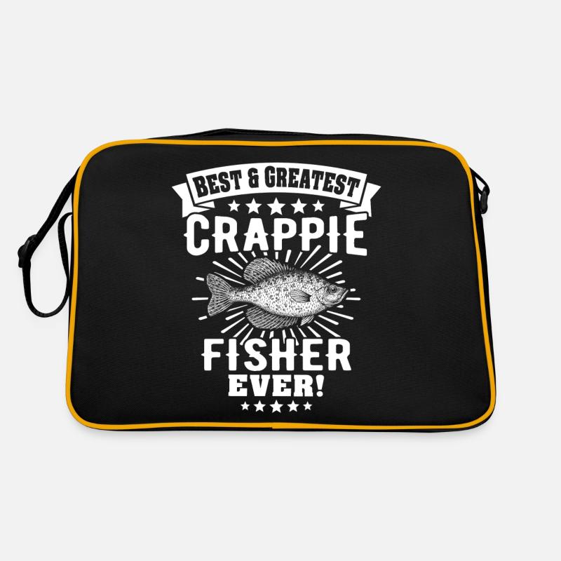 Sonnenbarsch Crappie Fish Retro Tasche