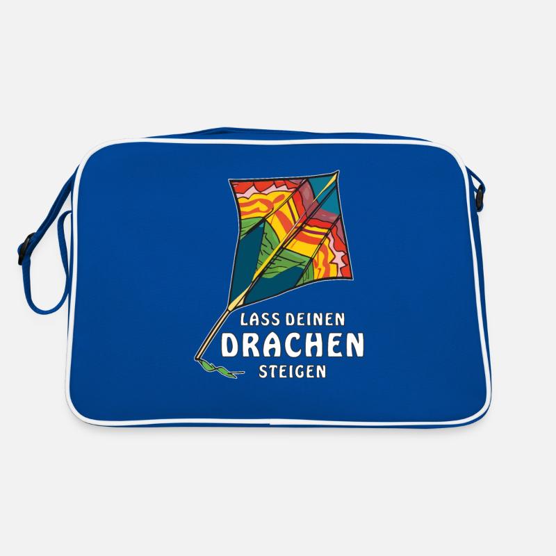 LASS DEINEN DRACHEN STEIGEN Retro Tasche