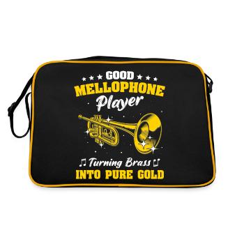 Mellophone Musicien Mellophoniste - Sac Retro - noir/or - Dos