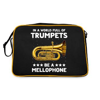Mellophone Musicien Mellophoniste - Sac Retro - noir/or - Dos