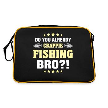 Sunfish Crappie Fishing - Retro Bag - black/gold - Back