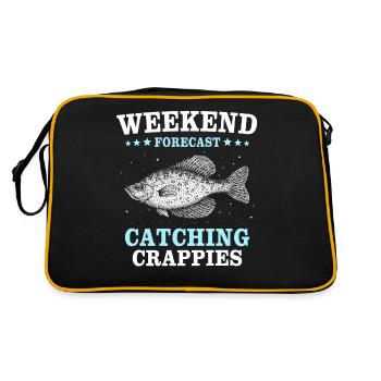 Sunbass Perch Crappie Fishing - Retro Bag - black/gold - Back