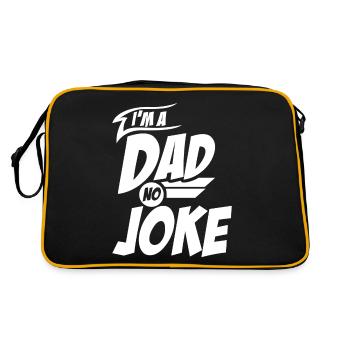 Blague drôle Papa Papa Blagues - Sac Retro - noir/or - Dos