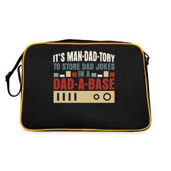 Blague Père Blague Blague Blagues - Sac Retro - noir/or - Dos