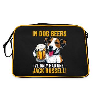 In dog Beers I've only had one Jack Russell - Retro Bag - black/gold - Back