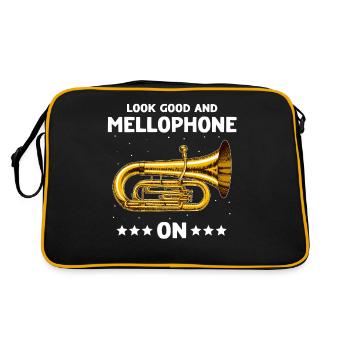 Joueur de mellophone Mellophone - Sac Retro - noir/or - Dos