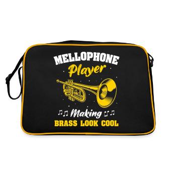 Joueur de mellophone Mellophone - Sac Retro - noir/or - Dos