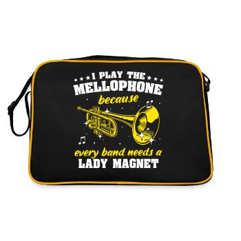 Joueur de mellophone Mellophone - Sac Retro - noir/or - Dos