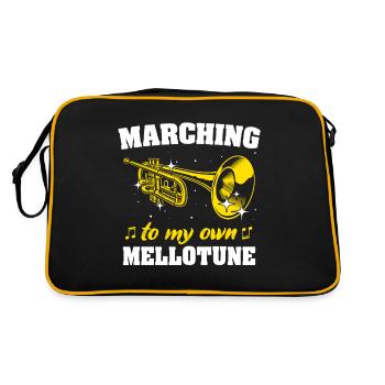 Joueur de mellophone Mellophone - Sac Retro - noir/or - Dos