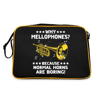 Joueur de mellophone Mellophone - Sac Retro - noir/or - Dos