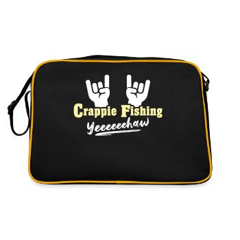 Crappie Fishing - Retro Bag - black/gold - Back
