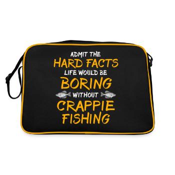 Crappie Fishing - Retro Bag - black/gold - Back