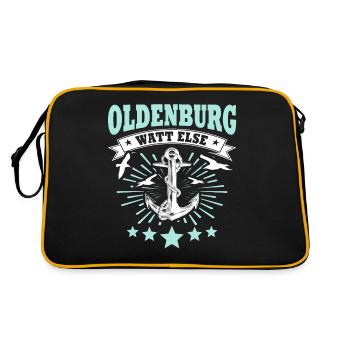 Oldenburg Sayings - Retro Bag - black/gold - Back