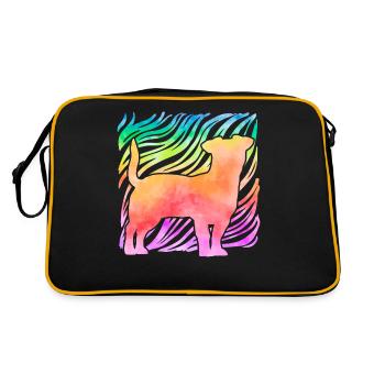Jack Russell Terrier - Retro Bag - black/gold - Back