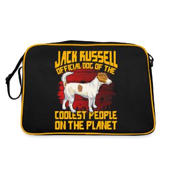 Jack Russell official dog of people on the planet - Retro Bag - black/gold - Back