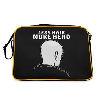 BALD HEAD LESS HAIR MORE HEAD - Retro Bag - black/gold - Back