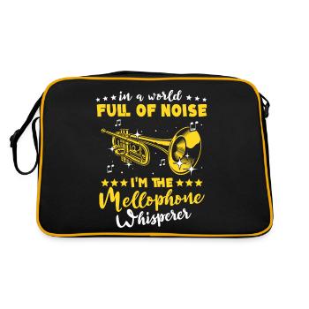 Mellophone - Sac Retro - noir/or - Dos