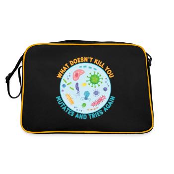 What Doesn't Kill You Mutates and Tries Again - Retro Bag - black/gold - Back