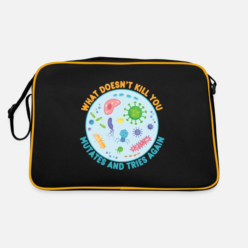 What Doesn't Kill You Mutates and Tries Again - Retro Bag - black/gold