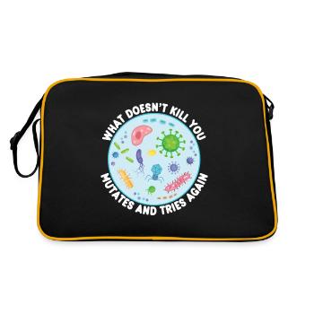 Ce qui ne vous tue pas mute la biologie amusante - Sac Retro - noir/or - Dos