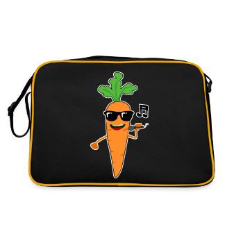 Carrots singing Carrot - Retro Bag - black/gold - Back