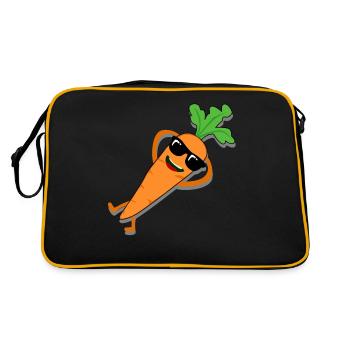 Carrot with Sunglasses Carrots - Retro Bag - black/gold - Back