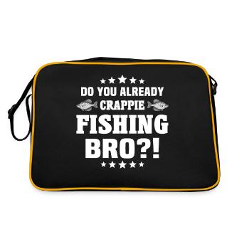 Crappie Fish - Retro Bag - black/gold - Back