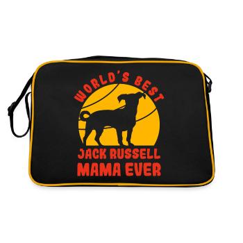 World's best Jack Russell mom ever - Retro Bag - black/gold - Back