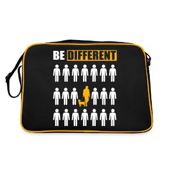 Jack Russell Be Different - Retro Bag - black/gold - Back