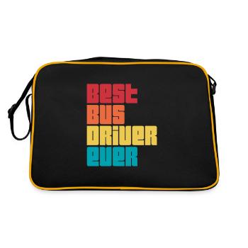 Bus Driver Bus Driver Bus Schuhlbus Gift - Retro Bag - black/gold - Back