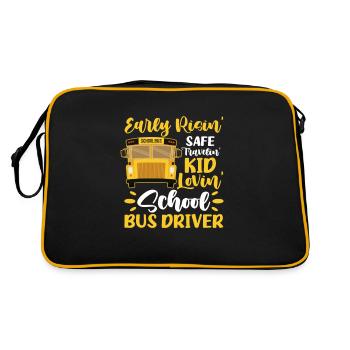 Bus Driver Bus Driver Bus Schuhlbus Gift - Retro Bag - black/gold - Back