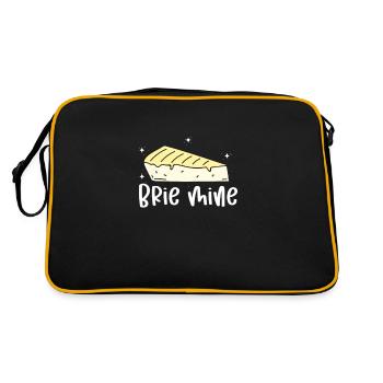 Cheese Cheesecake Food Gift - Retro Bag - black/gold - Back