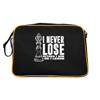 Chess Chessboard Checkmate Chess Player - Retro Bag - black/gold - Back