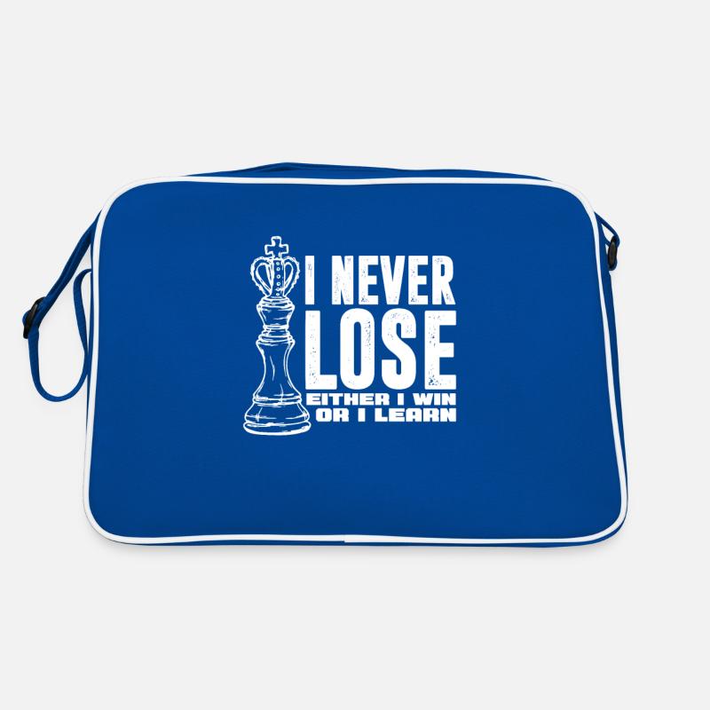 Schach Schachbrett Schachmatt Schachspieler Retro Tasche