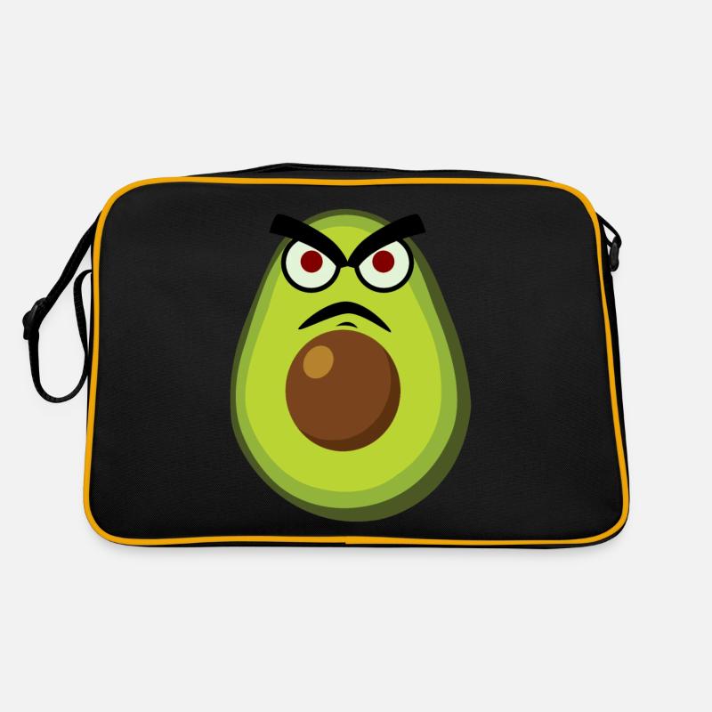 Avocados Grumpy Avocado Retro Tasche