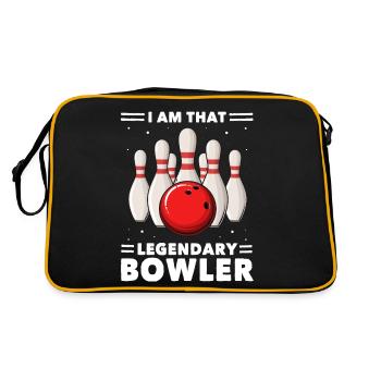 Bowling Boule de bowling Bowling Bowler - Sac Retro - noir/or - Dos