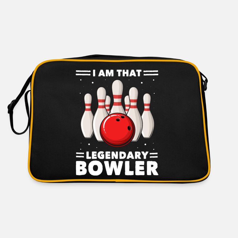 Bowling Bowlingkugel Bowler Retro Tasche