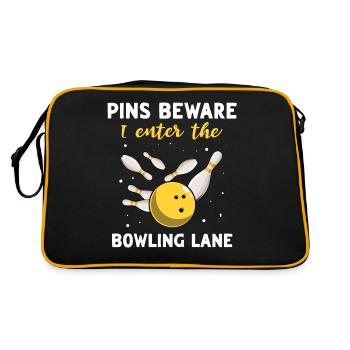 Bowler Bowling - Retro Bag - black/gold - Back